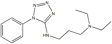 diethyl({3-[(1-phenyl-1H-1,2,3,4-tetrazol-5-yl)amino]propyl})amine 구조식 이미지