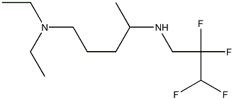 diethyl({4-[(2,2,3,3-tetrafluoropropyl)amino]pentyl})amine Structure