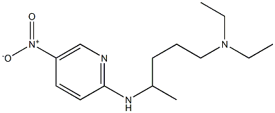 diethyl({4-[(5-nitropyridin-2-yl)amino]pentyl})amine 구조식 이미지