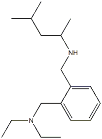 diethyl[(2-{[(4-methylpentan-2-yl)amino]methyl}phenyl)methyl]amine 구조식 이미지