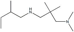 dimethyl(2-methyl-2-{[(2-methylbutyl)amino]methyl}propyl)amine Structure