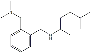 dimethyl[(2-{[(5-methylhexan-2-yl)amino]methyl}phenyl)methyl]amine Structure