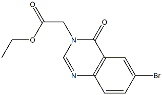 ethyl (6-bromo-4-oxoquinazolin-3(4H)-yl)acetate Structure