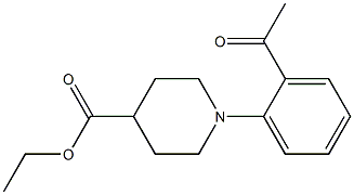 ethyl 1-(2-acetylphenyl)piperidine-4-carboxylate Structure