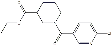 ethyl 1-[(6-chloropyridin-3-yl)carbonyl]piperidine-3-carboxylate 구조식 이미지