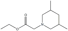ethyl 2-(3,5-dimethylpiperidin-1-yl)acetate 구조식 이미지