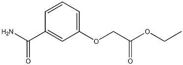 ethyl 2-(3-carbamoylphenoxy)acetate 구조식 이미지