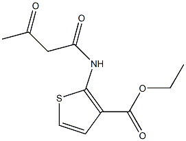 ethyl 2-(3-oxobutanamido)thiophene-3-carboxylate Structure