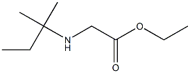 ethyl 2-[(2-methylbutan-2-yl)amino]acetate Structure