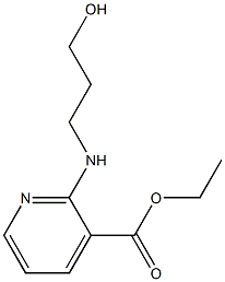 ethyl 2-[(3-hydroxypropyl)amino]pyridine-3-carboxylate 구조식 이미지