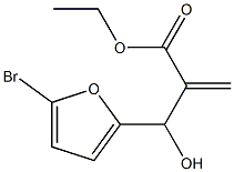 ethyl 2-[(5-bromofuran-2-yl)(hydroxy)methyl]prop-2-enoate Structure