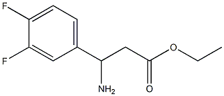 ethyl 3-amino-3-(3,4-difluorophenyl)propanoate Structure