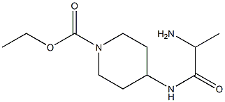 ethyl 4-[(2-aminopropanoyl)amino]piperidine-1-carboxylate 구조식 이미지