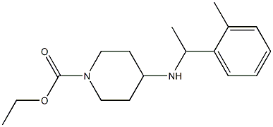 ethyl 4-{[1-(2-methylphenyl)ethyl]amino}piperidine-1-carboxylate 구조식 이미지