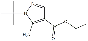 ethyl 5-amino-1-tert-butyl-1H-pyrazole-4-carboxylate 구조식 이미지
