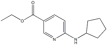 ethyl 6-(cyclopentylamino)pyridine-3-carboxylate 구조식 이미지