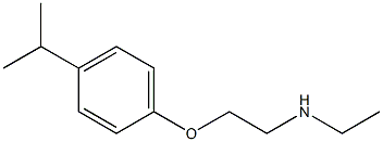 ethyl({2-[4-(propan-2-yl)phenoxy]ethyl})amine 구조식 이미지