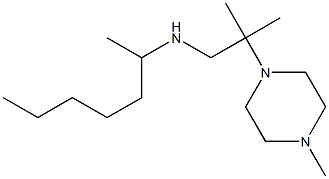 heptan-2-yl[2-methyl-2-(4-methylpiperazin-1-yl)propyl]amine Structure