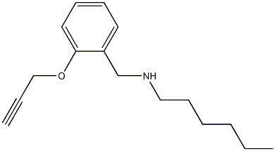 hexyl({[2-(prop-2-yn-1-yloxy)phenyl]methyl})amine 구조식 이미지