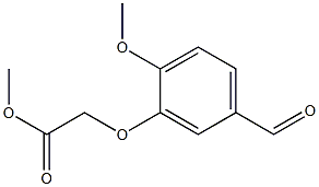 methyl (5-formyl-2-methoxyphenoxy)acetate Structure