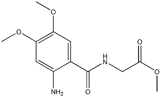 methyl [(2-amino-4,5-dimethoxybenzoyl)amino]acetate Structure