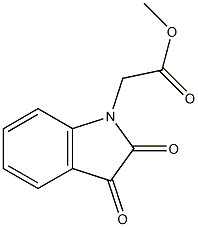 methyl 2-(2,3-dioxo-2,3-dihydro-1H-indol-1-yl)acetate 구조식 이미지