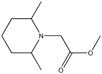 methyl 2-(2,6-dimethylpiperidin-1-yl)acetate 구조식 이미지
