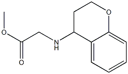 methyl 2-(3,4-dihydro-2H-1-benzopyran-4-ylamino)acetate 구조식 이미지