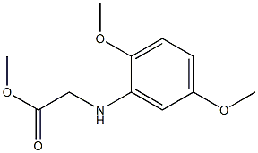 methyl 2-[(2,5-dimethoxyphenyl)amino]acetate 구조식 이미지