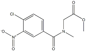 methyl 2-[(4-chloro-3-nitrophenyl)-N-methylformamido]acetate Structure