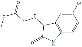 methyl 2-[(5-bromo-2-oxo-2,3-dihydro-1H-indol-3-yl)amino]acetate Structure