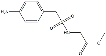 methyl 2-{[(4-aminophenyl)methane]sulfonamido}acetate Structure