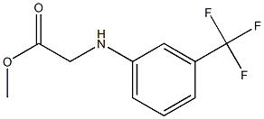 methyl 2-{[3-(trifluoromethyl)phenyl]amino}acetate Structure