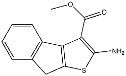 methyl 2-amino-8H-indeno[2,1-b]thiophene-3-carboxylate 구조식 이미지