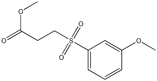 methyl 3-[(3-methoxybenzene)sulfonyl]propanoate 구조식 이미지
