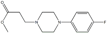 methyl 3-[4-(4-fluorophenyl)piperazin-1-yl]propanoate Structure