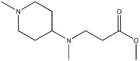 methyl 3-[methyl(1-methylpiperidin-4-yl)amino]propanoate 구조식 이미지