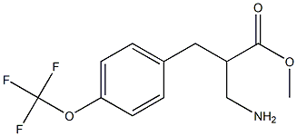 methyl 3-amino-2-{[4-(trifluoromethoxy)phenyl]methyl}propanoate Structure