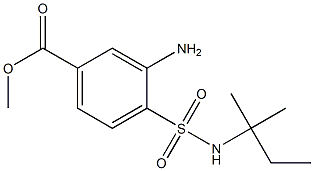 methyl 3-amino-4-[(2-methylbutan-2-yl)sulfamoyl]benzoate Structure