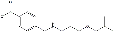 methyl 4-({[3-(2-methylpropoxy)propyl]amino}methyl)benzoate Structure