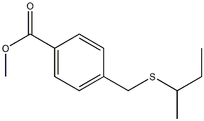 methyl 4-[(butan-2-ylsulfanyl)methyl]benzoate Structure