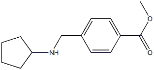 methyl 4-[(cyclopentylamino)methyl]benzoate 구조식 이미지