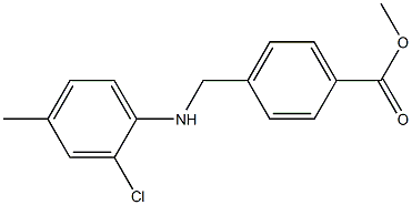 methyl 4-{[(2-chloro-4-methylphenyl)amino]methyl}benzoate 구조식 이미지