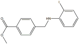 methyl 4-{[(2-iodophenyl)amino]methyl}benzoate Structure