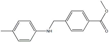 methyl 4-{[(4-methylphenyl)amino]methyl}benzoate Structure