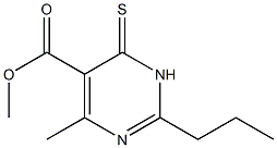 methyl 4-methyl-2-propyl-6-thioxo-1,6-dihydropyrimidine-5-carboxylate Structure