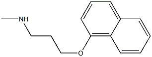 methyl[3-(naphthalen-1-yloxy)propyl]amine Structure