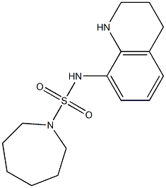 N-(1,2,3,4-tetrahydroquinolin-8-yl)azepane-1-sulfonamide 구조식 이미지