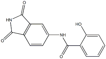 N-(1,3-dioxo-2,3-dihydro-1H-isoindol-5-yl)-2-hydroxybenzamide 구조식 이미지