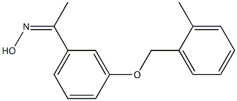 N-(1-{3-[(2-methylphenyl)methoxy]phenyl}ethylidene)hydroxylamine Structure